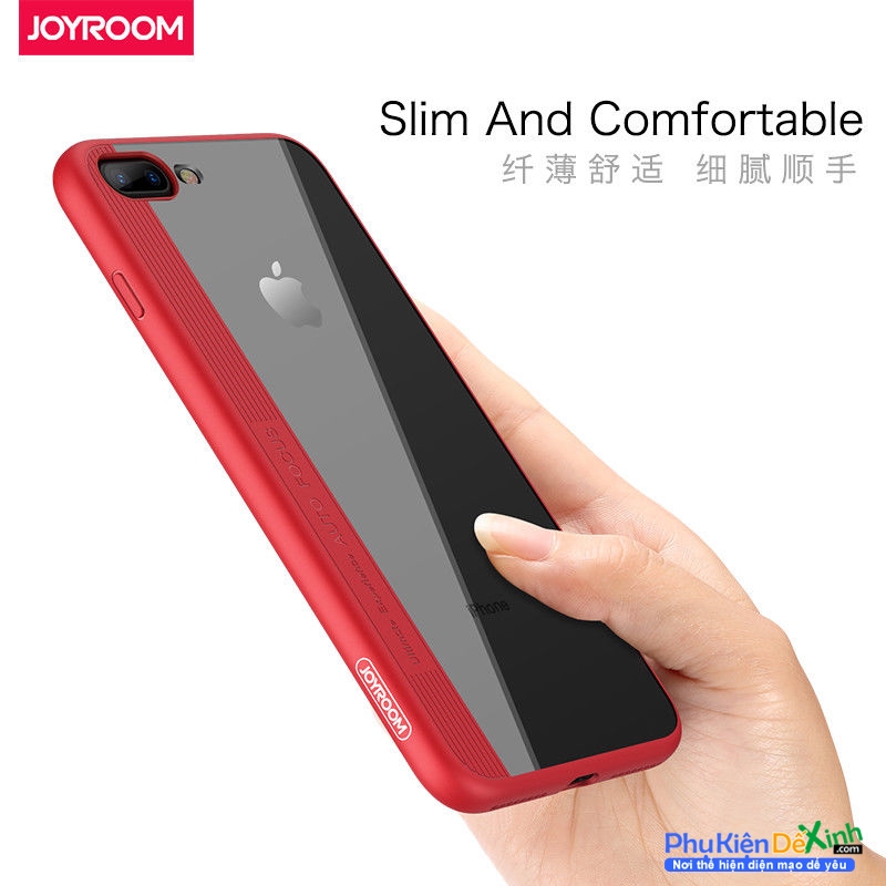 Ốp Lưng iPhone 8 Sọc Màu Lưng Trong Cứng Hiệu Joyroom được làm bằng chất liệu nhựa cao cấp điểm nhấn là đường kẽ dọc vân và đường viền màu rất sang chảnh và đẹp mắt.